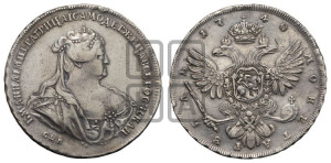 1 рубль 1740 года СПБ (петербургский тип)