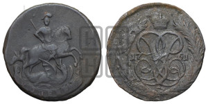 Копейка 1761 года (с вензелем Елизаветы I)