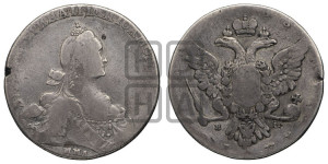 1 рубль 1768 года ММД/EI ( MMД, без шарфа на шее)