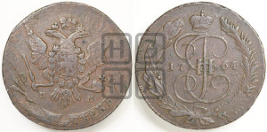 5 копеек 1764 года ММ (ММ, Красный  монетный двор)