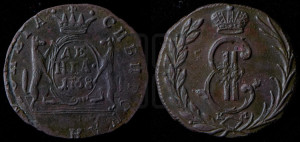Денга 1768 года КМ (для Сибири)