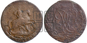 2 копейки 1757 года (гурт сетчатый)