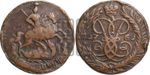 2 копейки 1761 года (гурт сетчатый)