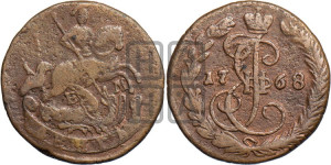 Денга 1768 года ЕМ (ЕМ, Екатеринбургский монетный двор)