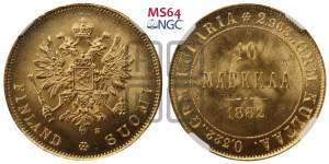 10 марок 1882 года S