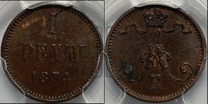 Пенни 1874 года
