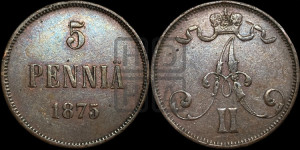 5 пенни 1875 года