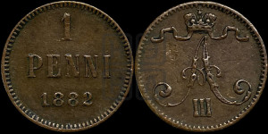 1 пенни 1882 года