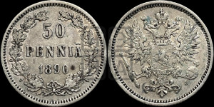 50 пенни 1890 года L