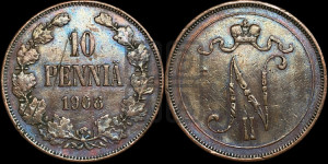 10 пенни 1908 года