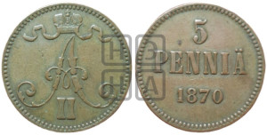 5 пенни 1870 года