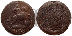 2 копейки 1761 года (гурт сетчатый)