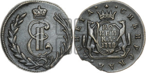1 копейка 1778 года КМ (для Сибири)