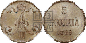 5 пенни 1889 года