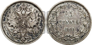 25 пенни 1890 года L