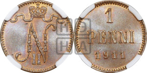 1 пенни 1911 года