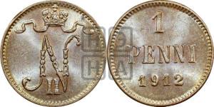 1 пенни 1912 года