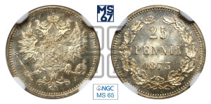 25 пенни 1873 года S