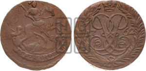 2 копейки 1762 года (гурт сетчатый)