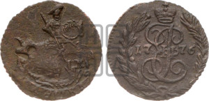Полушка 1776 года ЕМ (ЕМ, Екатеринбургский монетный двор)