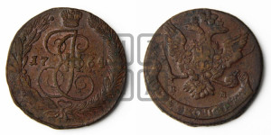 5 копеек 1764 года ЕМ (ЕМ, Екатеринбургский монетный двор)
