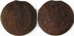 5 копеек 1766 года ММ (ММ, Красный  монетный двор)