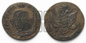 5 копеек 1782 года КМ (КМ, Сузунский монетный двор)