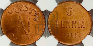 5 пенни 1911 года