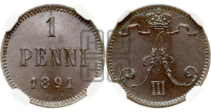 1 пенни 1891 года