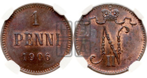 1 пенни 1906 года