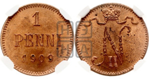 1 пенни 1909 года