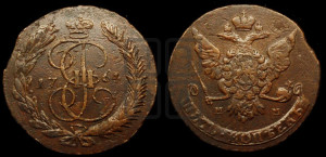 5 копеек 1764 года ММ (ММ, Красный  монетный двор)