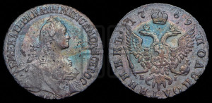 Полуполтинник  1769 года ММД/EI (без шарфа на шее)