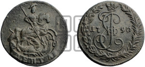 Денга 1790 года КМ (КМ, Сузунский монетный двор)