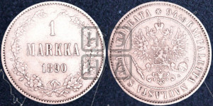 1 марка 1890 года L