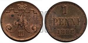 1 пенни 1888 года