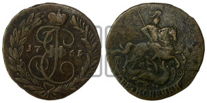 2 копейки 1765 года ММ (ММ, Красный  монетный двор)