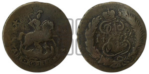 2 копейки 1762 года (гурт сетчатый)