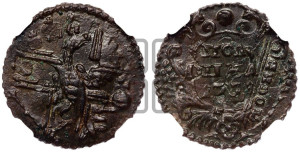 Полушка 1731 года (крест державы простой)
