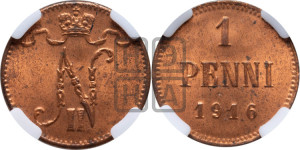1 пенни 1916 года