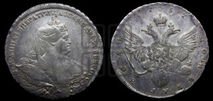 1 рубль 1737 года (портрет работы Гедлингера)
