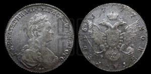 1 рубль 1777 года СПБ/ѲЛ (новый тип)
