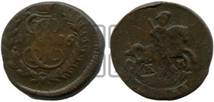 Полушка 1786 года КМ (КМ, Сузунский монетный двор)