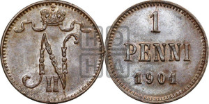 1 пенни 1901 года