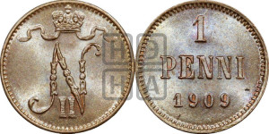 1 пенни 1909 года