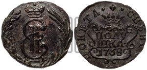 Полушка 1768 года КМ (для Сибири)