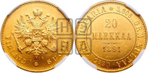 20 марок 1891 года L
