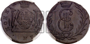 Денга 1768 года КМ (для Сибири)