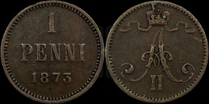 Пенни 1873 года