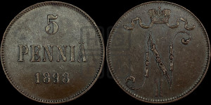 5 пенни 1898 года